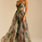 Minea | Vestido largo fluido con tirantes