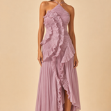 Eveliina | Vestido plisado con volantes