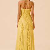 Eveliina | Vestido plisado con volantes