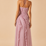 Eveliina | Vestido plisado con volantes