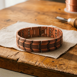 Silvia | Pulsera de cobre forjado con magnete