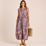Mia | Vestido Midi con Estampado de Flores