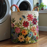 Maricela | Cesto acolchado hecho a mano con flores