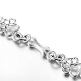 Beatriz | Pulsera de plata con detalles de perro