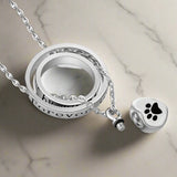 Karina | Collar de urna con huella de mascota