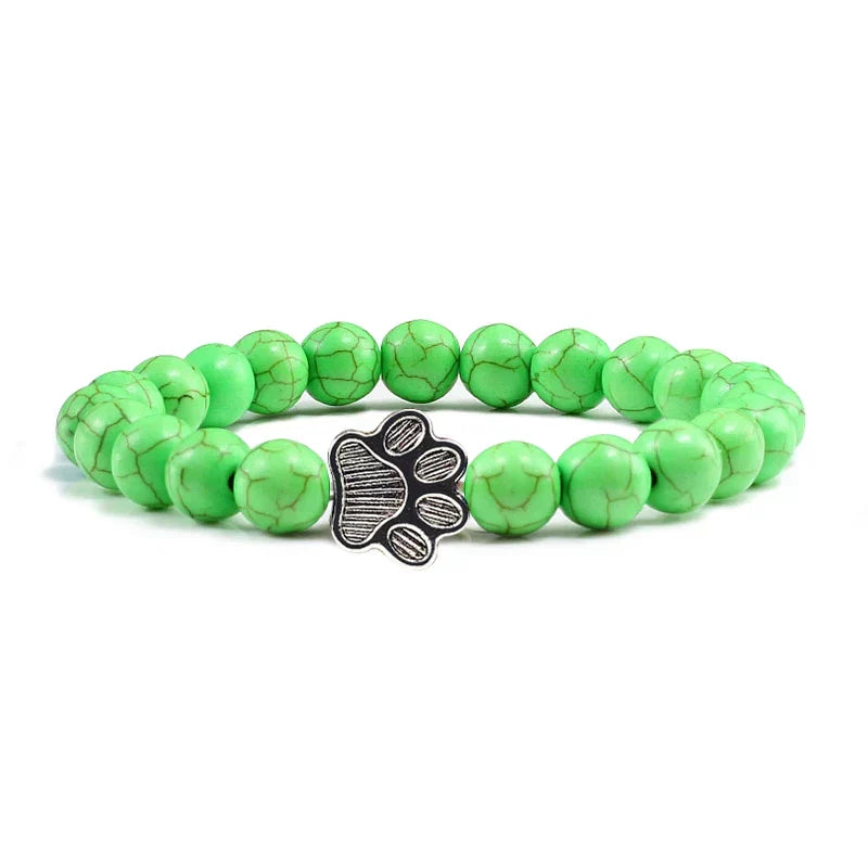 Elena | Pulsera de cuentas con encanto de pata