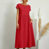 Rosario | Vestido midi con falda acampanada