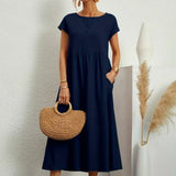 Rosario | Vestido midi con falda acampanada