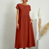 Rosario | Vestido midi con falda acampanada