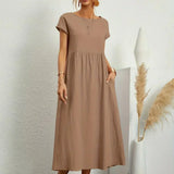 Rosario | Vestido midi con falda acampanada