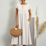 Rosario | Vestido midi con falda acampanada