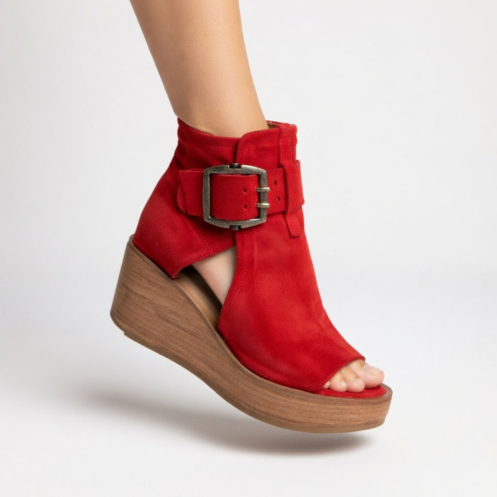 Orélisse | Botines con cuña y punta abierta