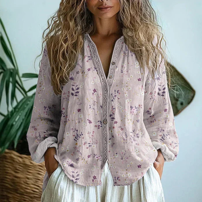 Irra | Blusa vintage con estampado