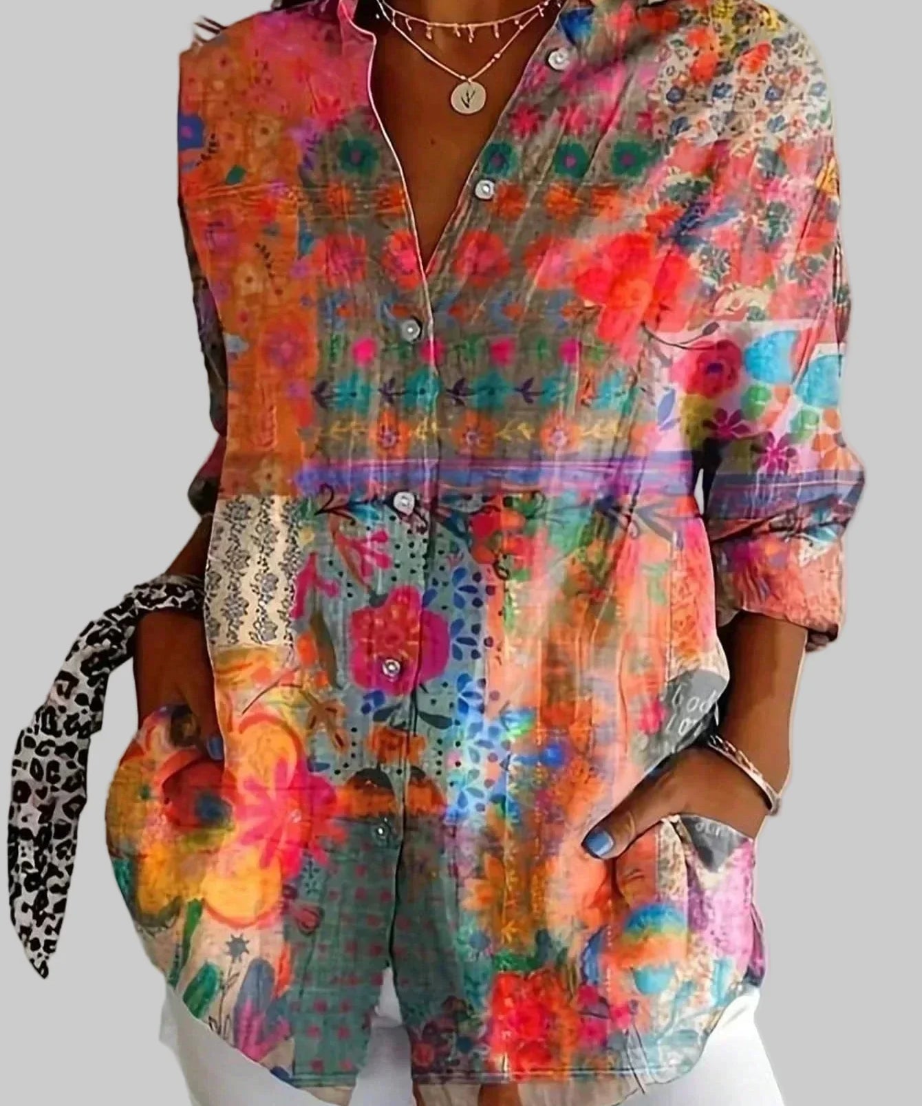 Ewelina | Blusa de diseño colorido