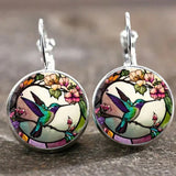Citlali | Collar con colibrí en vitral