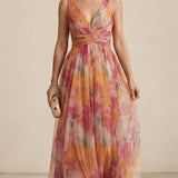 Minea | Vestido largo fluido con tirantes