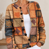 Cecilia | Cárdigan patchwork de punto con botones