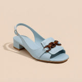 Azura | Sandalias de tacón azul claro