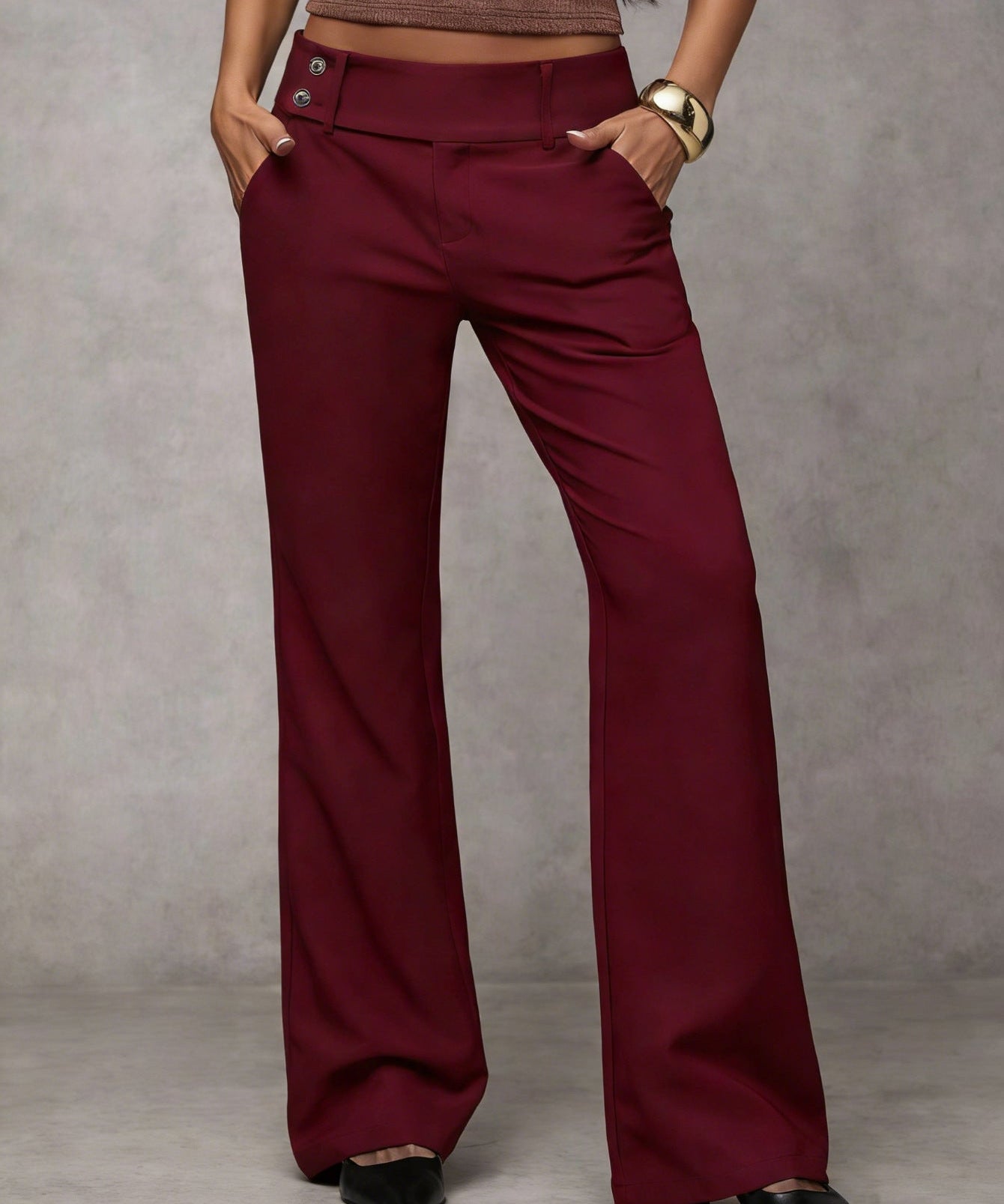 Patricia | Pantalón moderno de cintura alta
