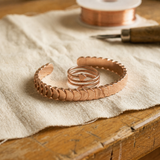 Luisa | Pulsera de cobre forjado con magnete