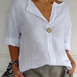 Kamila | Blusa Holgada con Escote en V