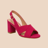 Celeste | Sandalias de tacón ancho