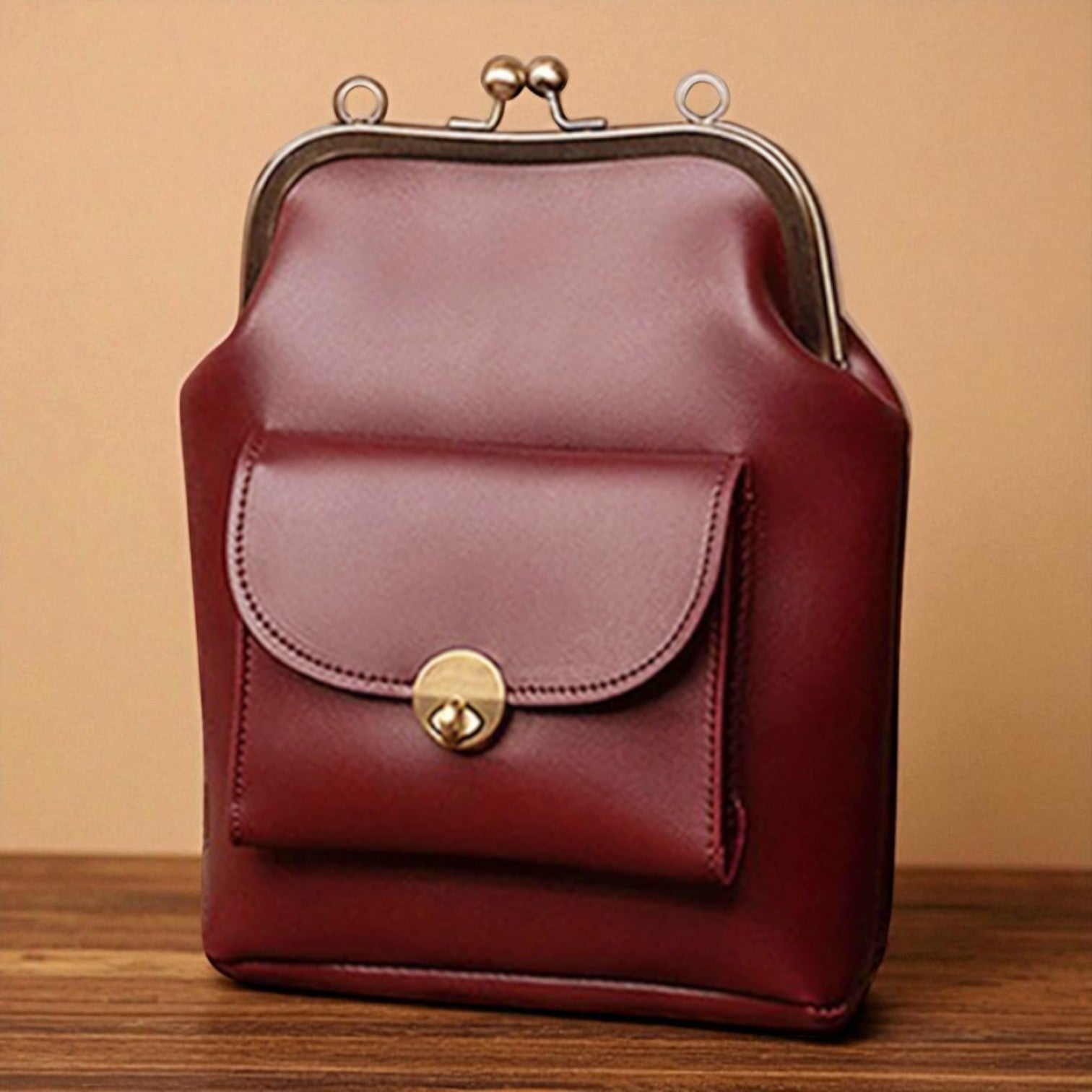 Max | Bolsa vintage con cierre kiss-lock