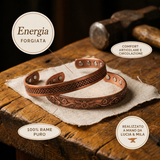 Minerva | Pulsera de cobre forjado con magnete