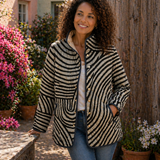 Mayra | Chaqueta forrada con estampado geométrico