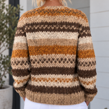 Gabriela | Cárdigan de punto con patrón Fair Isle