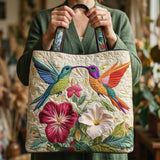 Irma | Bolso acolchado con colibríes y flores