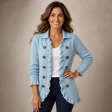 Rosalía | Chaqueta de punto con volantes