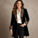 Laura | Blazer entallado con estampado barroco
