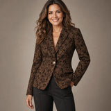 Cristina | Blazer sastre con estampado cachemir