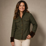 Emilia | Blazer de espiga con ribetes en contraste