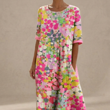 Flora | Suave vestido midi floral