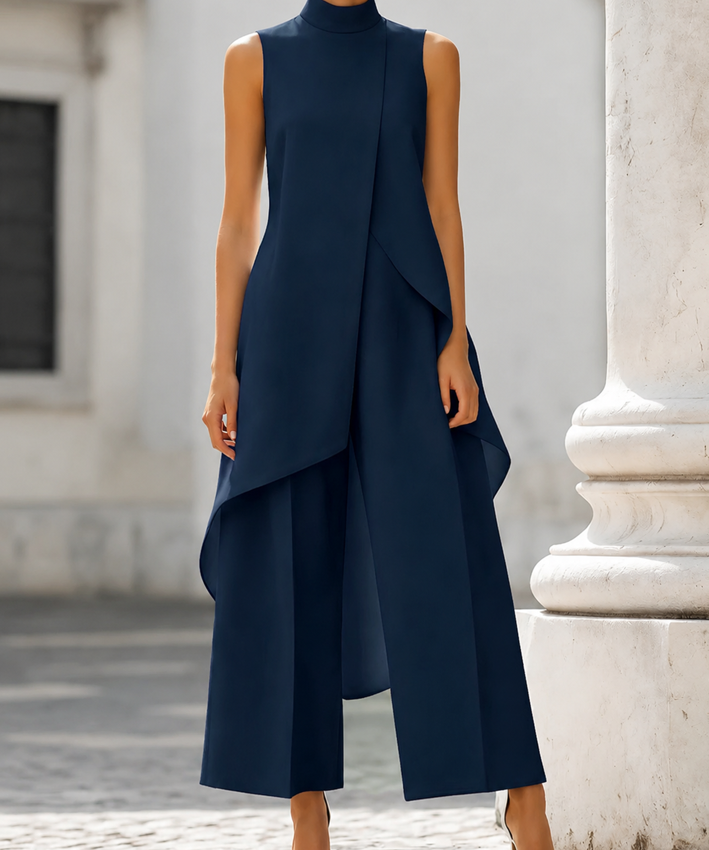 Elena | Conjunto de ceremonia con pantalón de pierna ancha