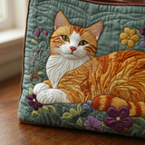 Victoria | Bolso acolchado con gato naranja