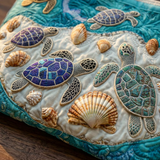 Berenice | Bolso acolchado con tortugas marinas