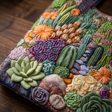 Renata | Bolso de mano floral acolchado