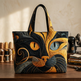 Elisa | Bolso trapuntado con gato de dos colores