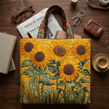 Margarita | Bolso acolchado con girasoles