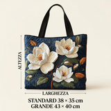 Lucero | Bolso acolchado con magnolias