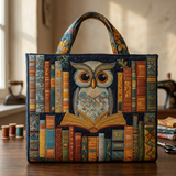 Minerva | Bolso de mano con búho y libros