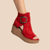 Orélisse | Botines con cuña y punta abierta
