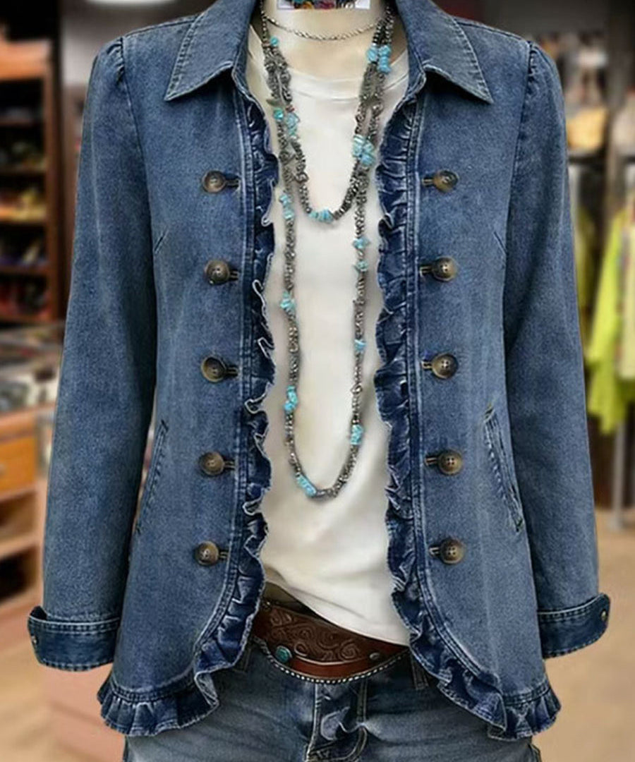 Perla | Chaqueta vaquera con volantes