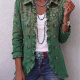 Beatriz | Chaqueta de punto con estampado de cachemira