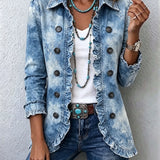 Sofía | Chaqueta de denim degradado con volantes