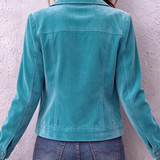 Leticia | Chaqueta de terciopelo con cuello entallado