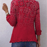 Rosario | Chaqueta de cachemira con volantes